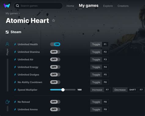 atomic heart trainer|Atomic Heart Trainer (1.14.4.0)